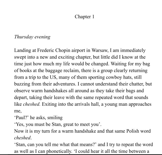 A page from Chapter One of the manuscript